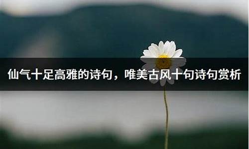 仙气十足高雅的成语是什么_仙气十足高雅的成语是什么意思