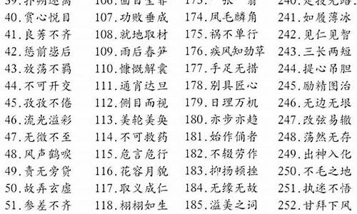 多字成语大全6000个_多字成语大全6000个词语